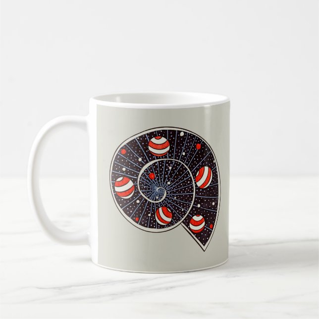 Taza De Café Graciosos planetas galaxia espacio (Izquierda)