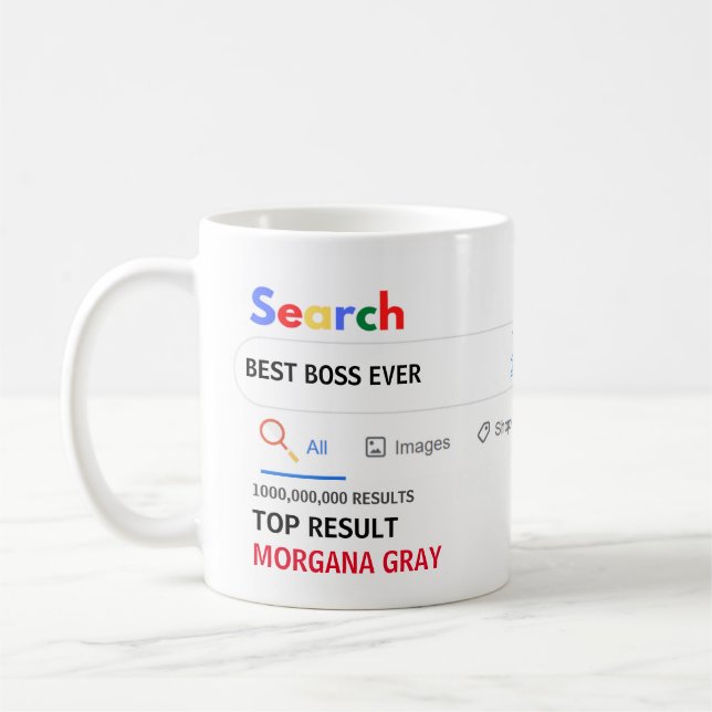 Taza De Café Graciosos regalos BOSS Secretario de la AP Coworke (Izquierda)