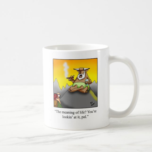 Taza De Café ¡Graciosos regalos de Personalizado Cigar Wise Man (Derecha)
