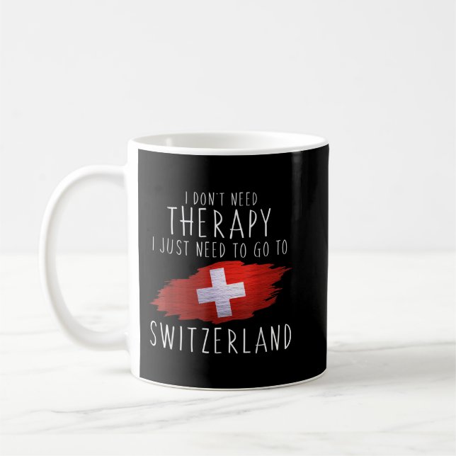Taza De Café Graciosos regalos suizos solamente van a Suiza reg (Izquierda)