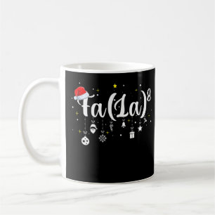 Taza De Café Graciosos Xmas 2021 Fa La 8 Math Teacher Navidades