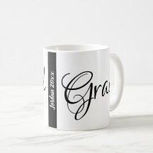 Grad gradation Nombre personalizado y año