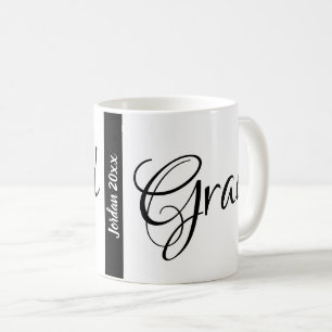 Taza De Café Grad gradation Nombre personalizado y año