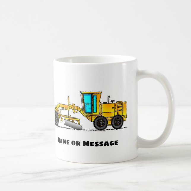 Taza De Café Grader Mug, Mugs de Construcción, Transporte (Derecha)
