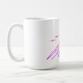 Taza De Café Gradient Mug “Vivid Peaks & Moon”