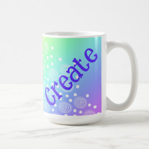 Taza De Café Gradiente arcoiris Crear tazón de café