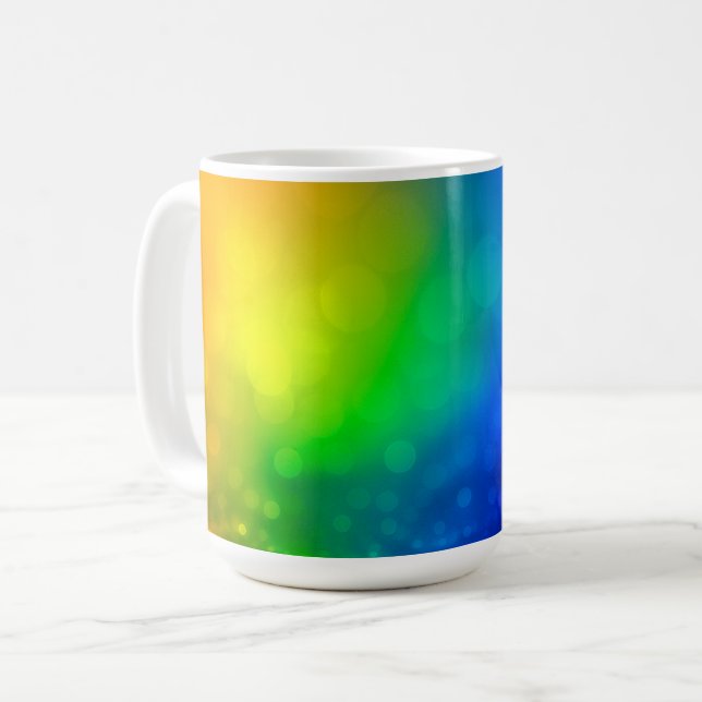 Taza De Café Gradiente de Arcoíris Soñador (Anverso izquierdo)