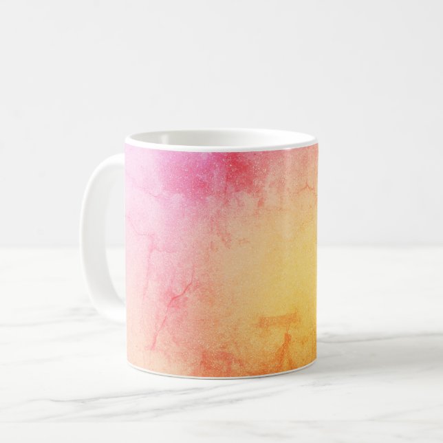 Taza De Café Gradiente de café de Mármol al atardecer (Anverso izquierdo)