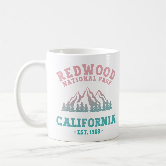 Taza De Café Gradiente de California en el Parque Nacional Redw (Izquierda)