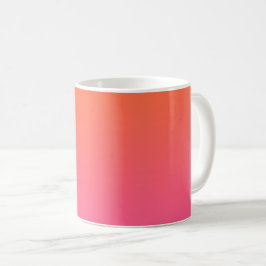 Taza De Café Gradiente de naranja y rosa