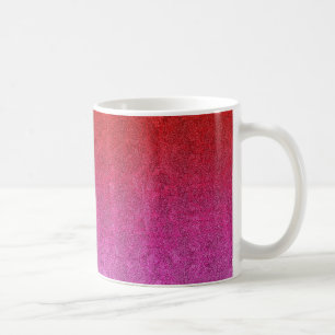 Taza De Café Gradiente de Purpurina de Fallo de San Valentín