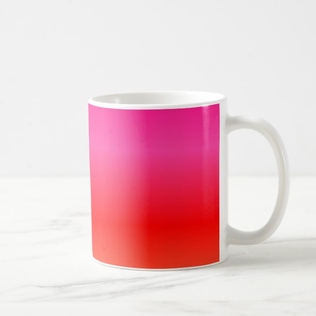 Taza De Café Gradiente de rosa, rojo y naranja (Derecha)