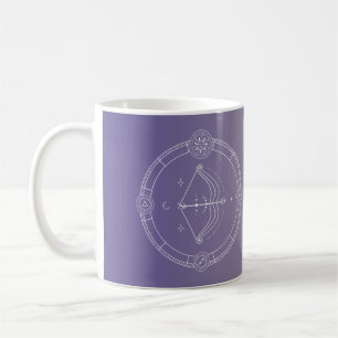 Taza De Café Gradiente de signo de estrella Sagittarius zodiac