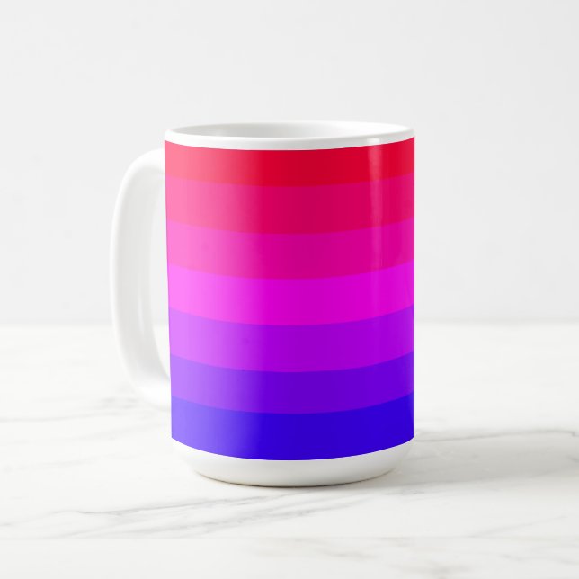 Taza De Café Gradiente de tonos ombre divertidos (Anverso izquierdo)