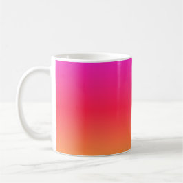 Taza De Café Gradiente moderno rosado a Naranja