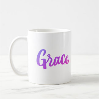Taza De Café Gradiente morado y rosado