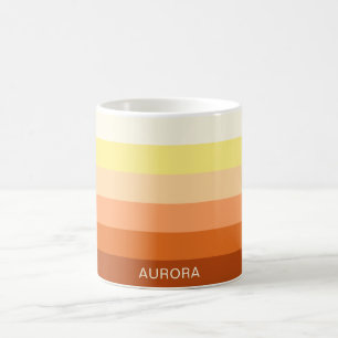 Taza De Café Gradiente motivacional con nombre personalizado