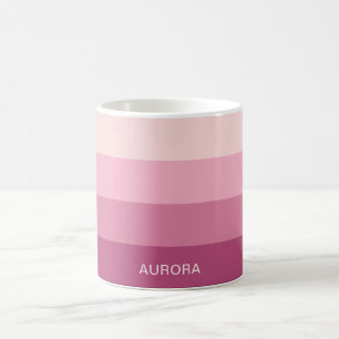 Taza De Café Gradiente motivacional con nombre personalizado
