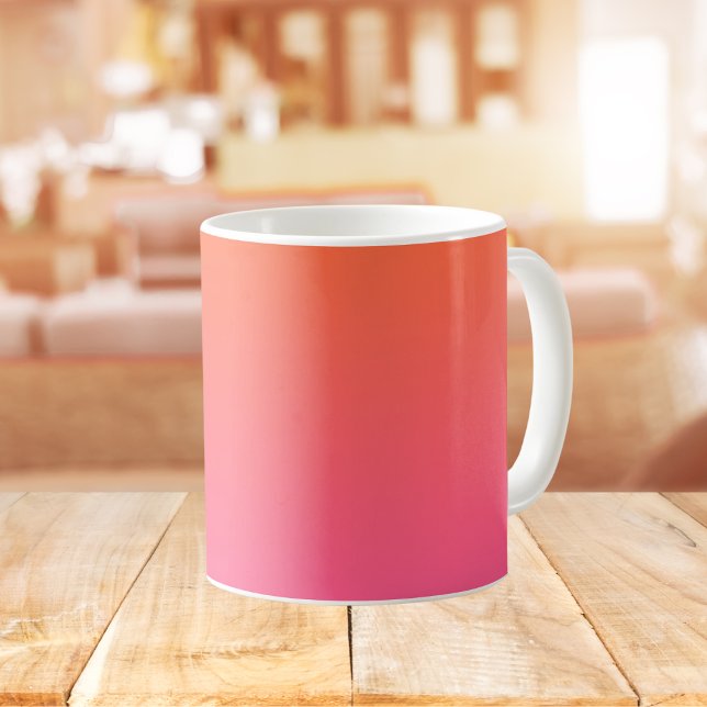 Taza De Café Gradiente naranja y rosa (Subido por el creador)