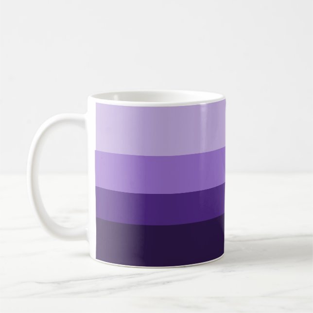 Taza De Café Gradiente púrpura simple estético moderno (Izquierda)