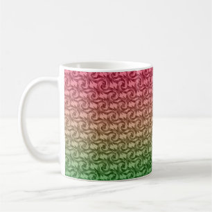 Taza De Café Gradiente rosa verde