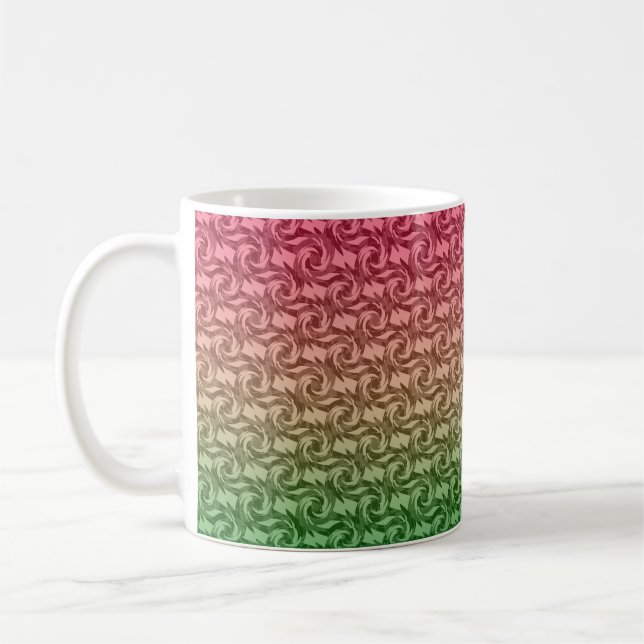 Taza De Café Gradiente rosa verde (Izquierda)