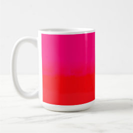 Taza De Café Gradiente rosa y naranja