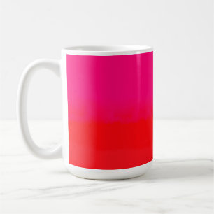 Taza De Café Gradiente rosa y naranja