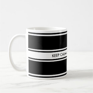 Taza De Café Gradiente violeta de BANNER + MANTENER CALMA