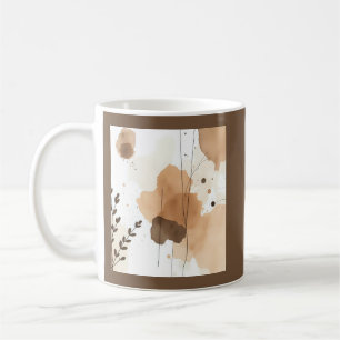 Taza De Café Gradientes orgánicos beige y marrón