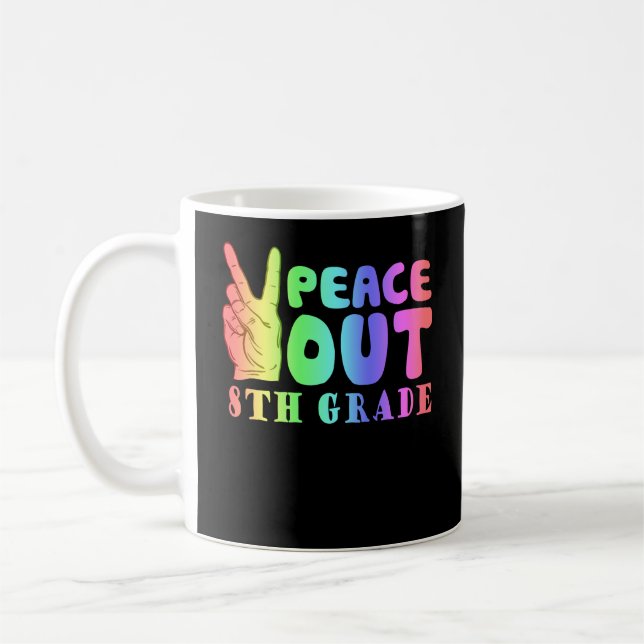 Taza De Café Grado 8 de Divertida Paz (Izquierda)