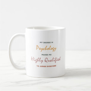 Taza De Café Grado de psicología divertida cita ideas de regal
