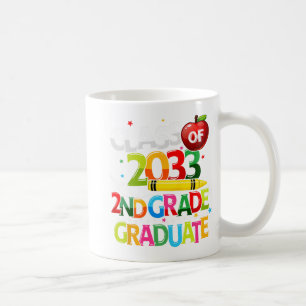 Taza De Café Grado Graduado Cl De 2033 Último Día De Escolar G