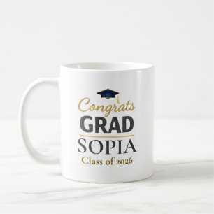 Taza De Café Graduación 2026 Felicitaciones Personalizadas Grad