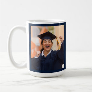 Taza De Café Graduación 2026 Foto de Graduado Personalizada
