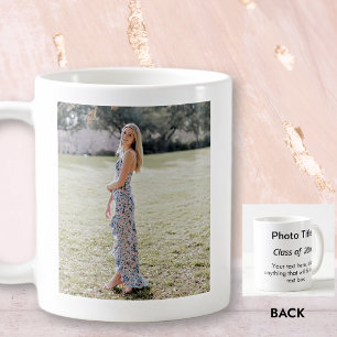 Taza De Café Graduación, Agrega tu foto y texto, Recuerdo