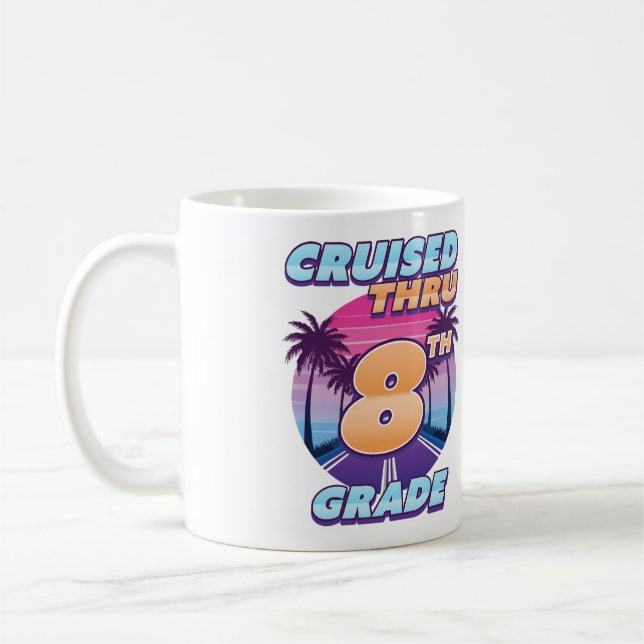 Taza De Café Graduación cruzada a 8º grado (Izquierda)