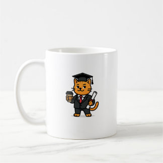 Taza De Café Graduación de Administración de Empresas Gato Dive