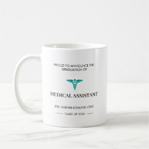 Taza De Café Graduación de Asistente Médico CMA de la promoción