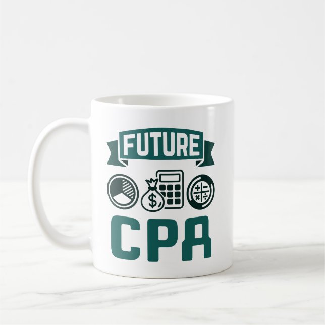 Taza De Café Graduación de contabilidad futura de la CPA