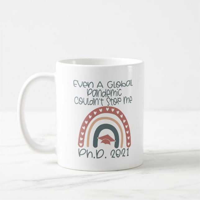 Taza De Café Graduación de doctorado 2021 (Izquierda)