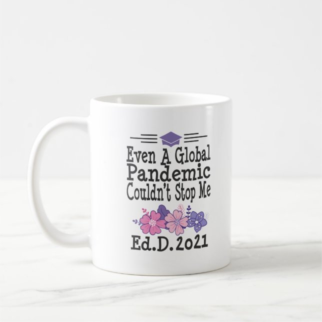 Taza De Café Graduación de EdD Médica de Educación 2021 Graduac (Izquierda)
