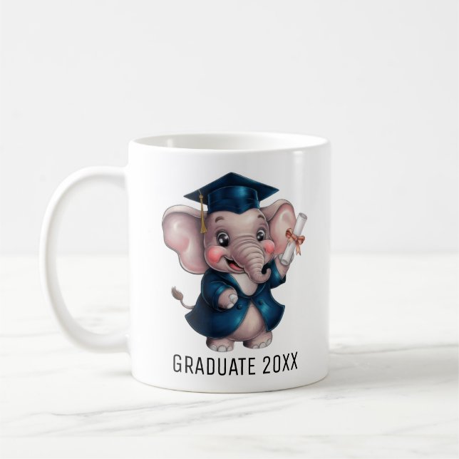 Taza De Café Graduación de elefantes (Izquierda)