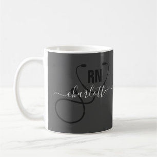 Taza De Café Graduación de enfermeras registradas de RN person