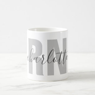 Taza De Café Graduación de enfermeras registradas de RN persona