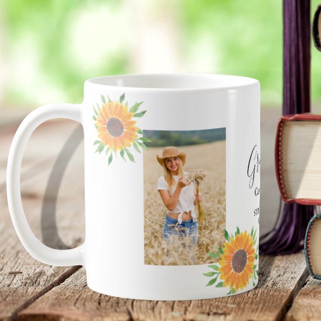 Taza De Café Graduación de foto de girasol (Subido por el creador)