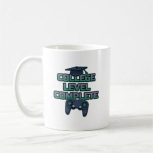 Taza De Café Graduación de Gamer Completo Nivel Universitario N