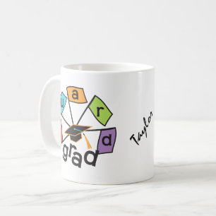 Taza De Café Graduación de Graduación de la Guardia de Color Pe