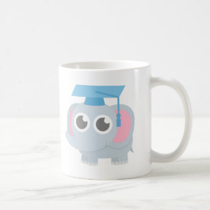 Taza De Café Graduación de kínder de niños elefante lindos
