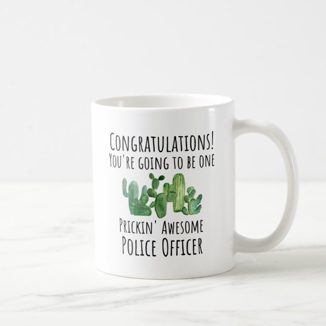 Taza De Café Graduación de la Academia de Policía Nuevo regalo  (Derecha)